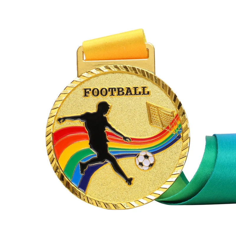 Médaille de football à graver personnalisée