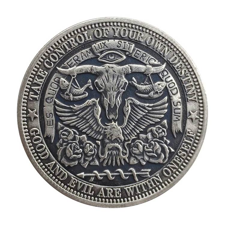 Pièce de défi de collection de placage d'argent antique nickel personnalisé