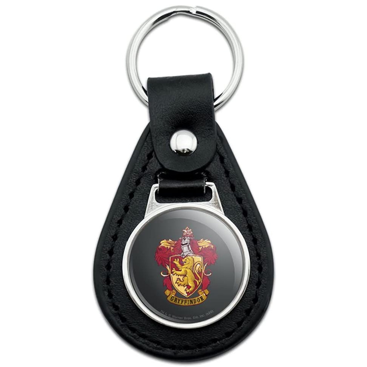 Porte-clés en étain personnalisé HARRY POTTER Gryffondor School Crest