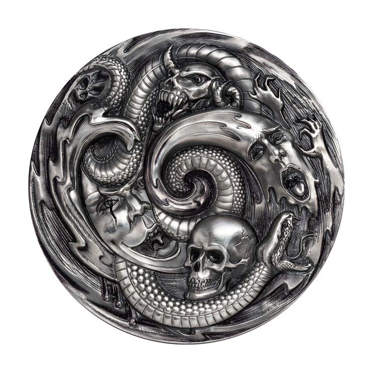 Pièce de défi de collection en argent antique nickel personnalisé