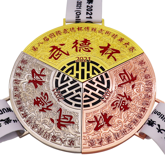 Médaille de puzzle personnalisée pour les événements de course en série