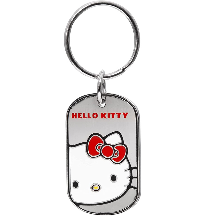 Porte-clés porte-clés en étain personnalisé Hello Kitty Head