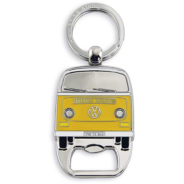 Porte-clés en métal Volkswagen personnalisé avec logo VW argenté