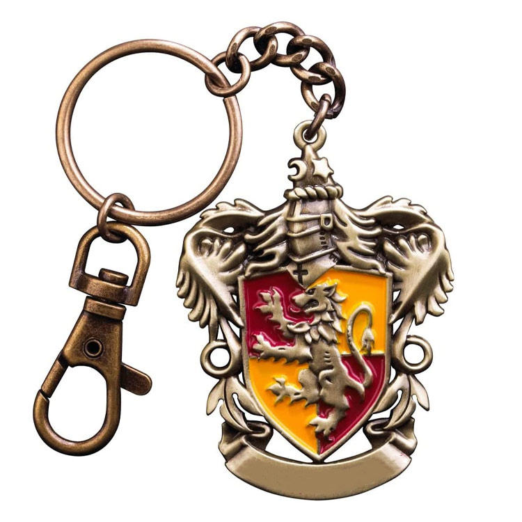 Porte-clés en étain personnalisé HARRY POTTER Gryffondor School Crest