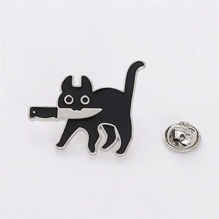 Émail personnalisé chat émail broche cadeau femmes filles broches broches