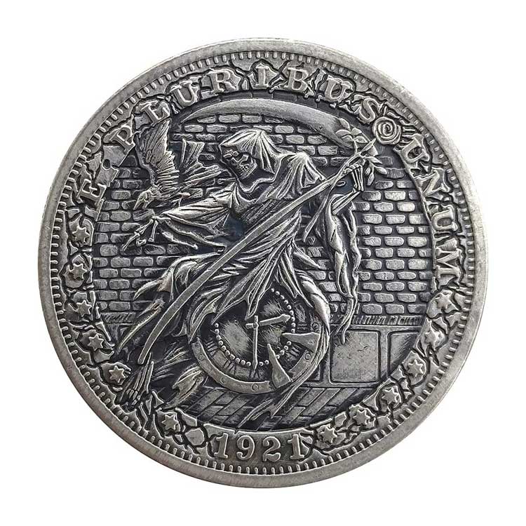 Pièce de défi de collection de placage d'argent antique nickel personnalisé